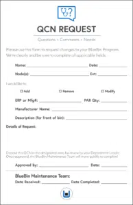 QCN request form
