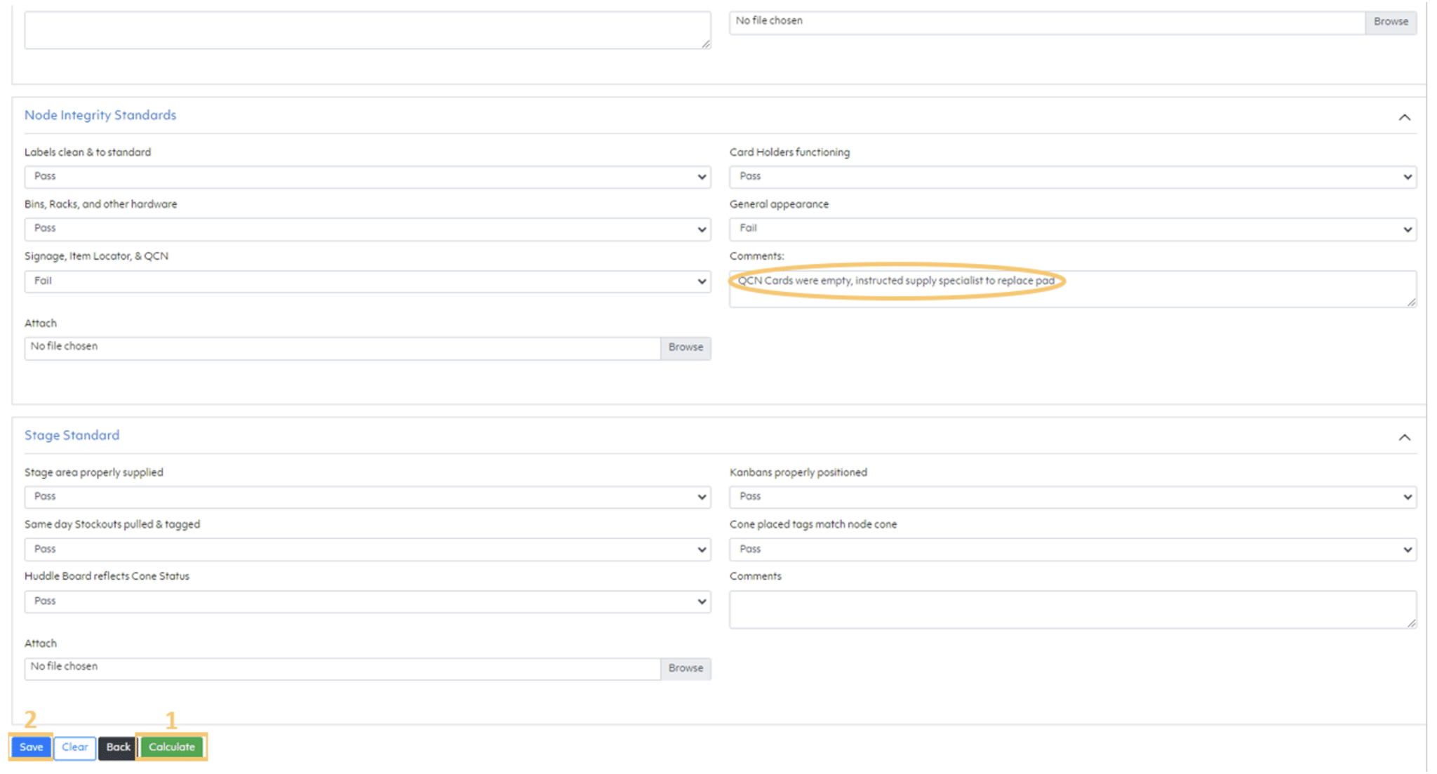 New Gemba Audit form, part 2