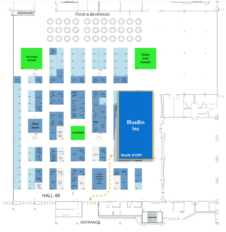 BlueBin AHRMM26 booth location