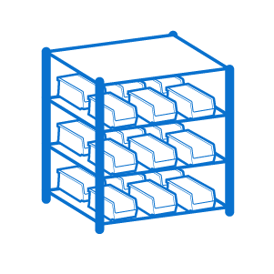 kanban supply rack
